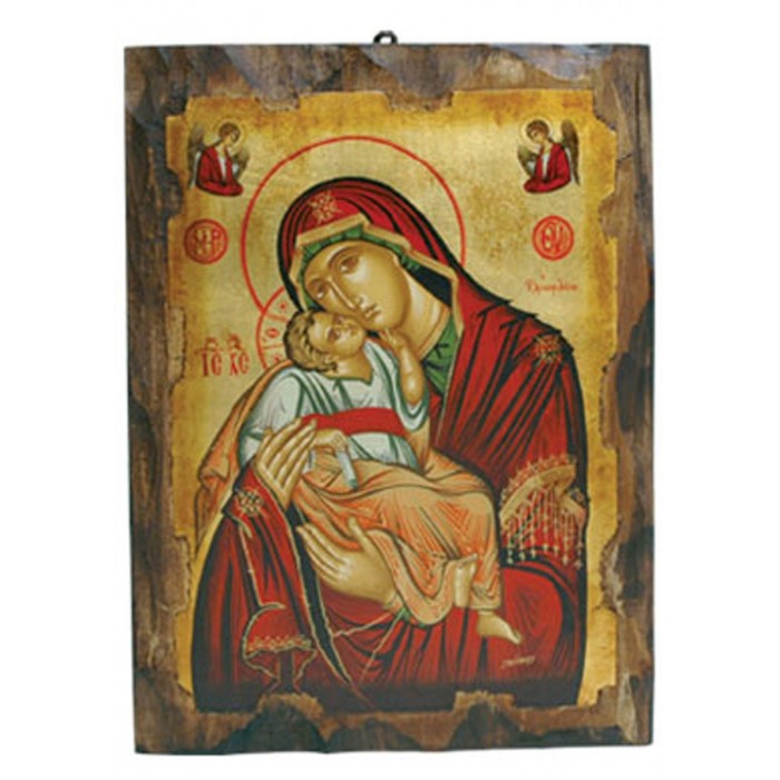 ICONA IN LEGNO MADONNA DI VLADIMIR