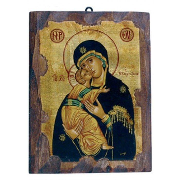 ICONA LEGNO MADONNA DI VLADIMIR