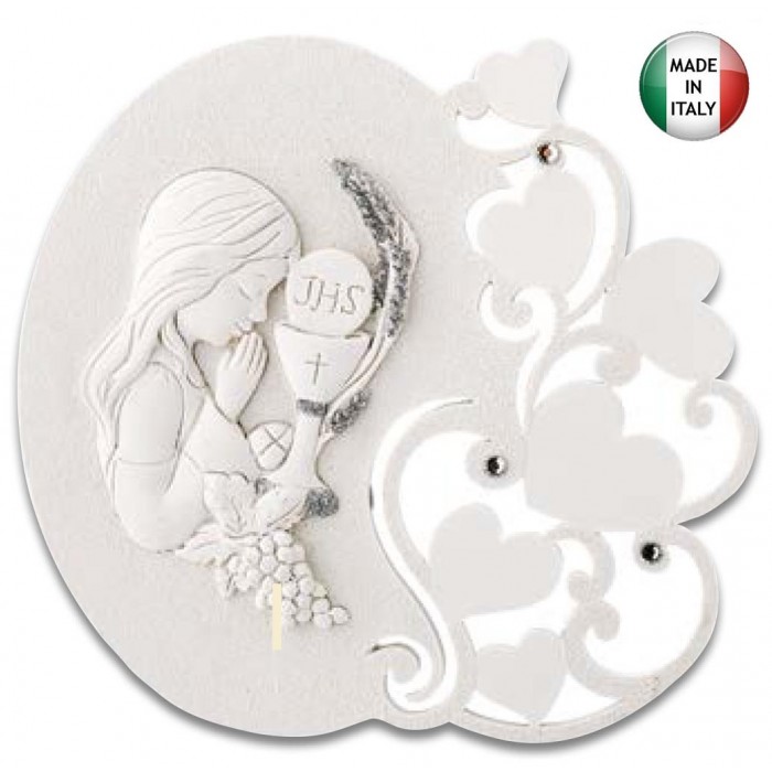 Quadretto Bomboniera Prima Comunione Bambina Artesacrashop Com Variante Colore Chiaro