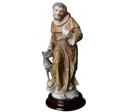Statua San Francesco d'Assisi con lupo
