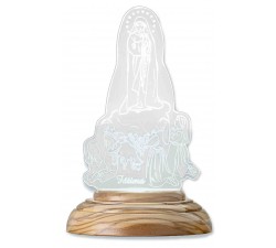 Lampada Notturna Madonna di Fatima Bambino luce led