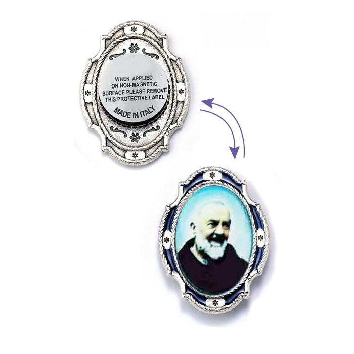 Portachiavi e magnete Padre Pio