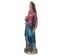 Statua Santa Lucia h.15 cm resina dipinta a mano