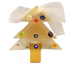 ALBERO NATALE VETRO MURANO E MURRINE DECORAZIONI NATALIZIE