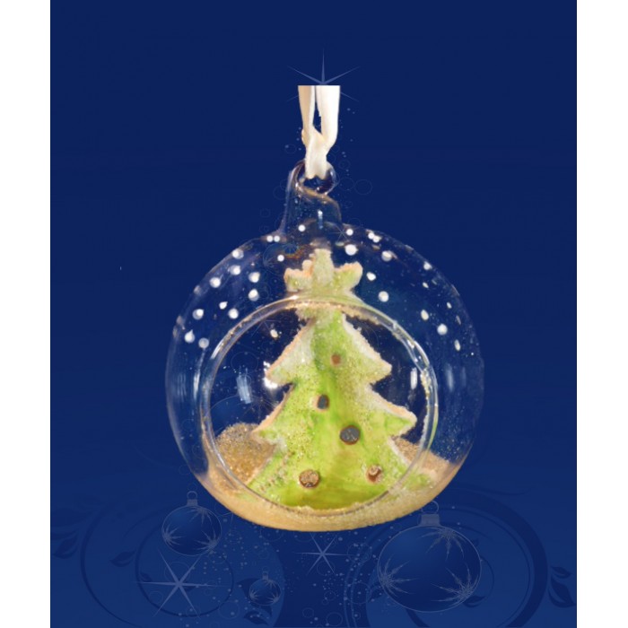 SFERA IN VETRO PER ALBERO NATALE D.5 CM