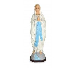 Statua Madonna di Lourdes h.15 cm resina dipinta a mano