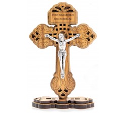 Croce del Perdono in legno ulivo modello da appoggio