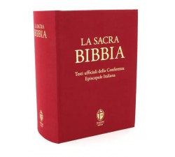 Bibbia Shalom Rossa con testi Ufficiali CEI versione tascabile