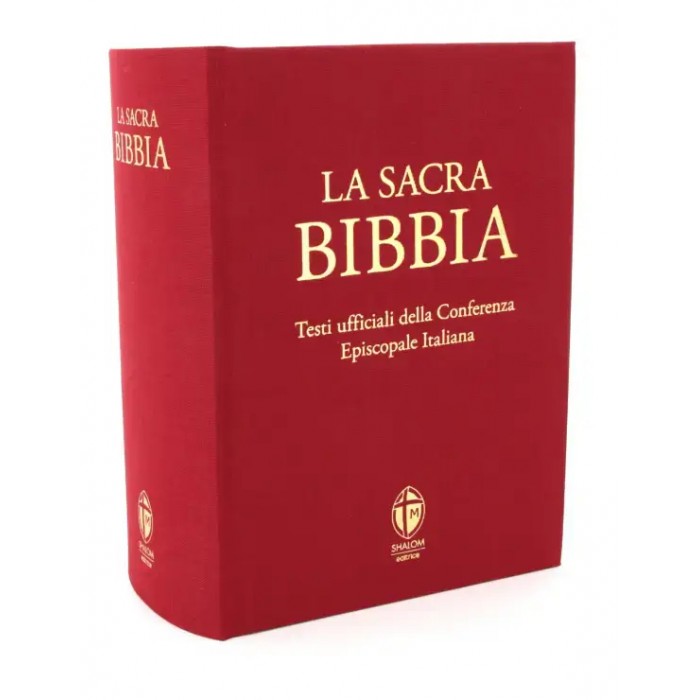 Bibbia Shalom Rossa con testi Ufficiali CEI versione tascabile
