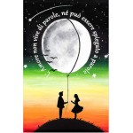 Quadro Luna Mare con Frase emozionale