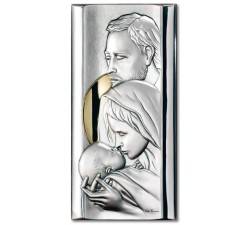quadro in argento sacra famiglia