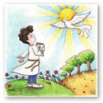 QUADRETTO PRIMA COMUNIONE BAMBINO