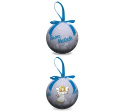 PALLINA ALBERO NATALE CON DECORO ANGELO DI NATALE