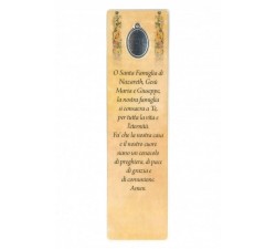 SEGNALIBRO NATALE CON MEDAGLIETTA SMALTATA NATIVITÀ