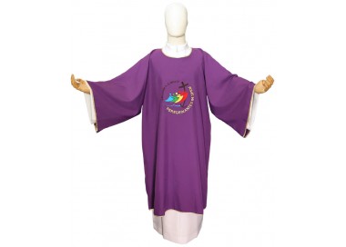 DALMATICA PER SACERDOTE CON LOGO GIUBILEO RICAMATO