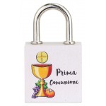 Lucchetto Calice Eucaristico Prima Comunione Ricordino Bomboniera