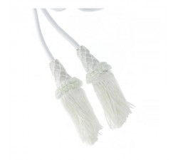 CINGOLO SACERDOTE COLOR BIANCO TINTA UNITA CON FIOCCO TRIPOLINO