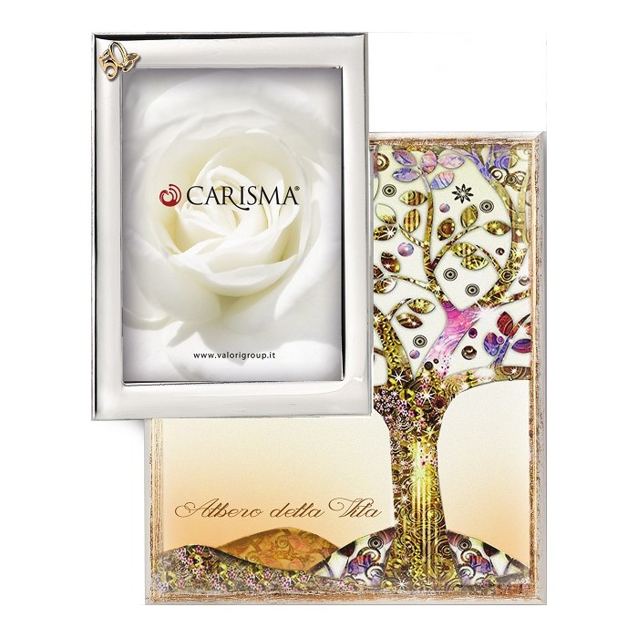 QUADRO ALBERO DELLA VITA CON PORTAFOTO RICORDO MATRIMONIO O ANNIVERSARIO