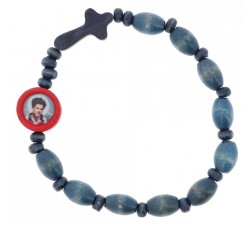SAN CARLO ACUTIS BRACCIALETTO DECINA ELASTICIZZATO IN LEGNO
