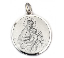 MEDAGLIA DELLO SCAPOLARE IN ARGENTO 925 RODIATO