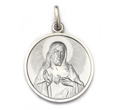 MEDAGLIA DELLO SCAPOLARE IN ARGENTO 925 RODIATO