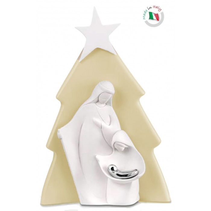 PRESEPE STILIZZATO MODERNO E ALBERO DI NATALE