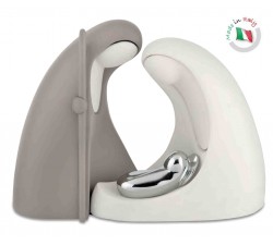 PRESEPE NATIVITÀ MODERNA STILIZZATA IN MARMORINO TORTORA