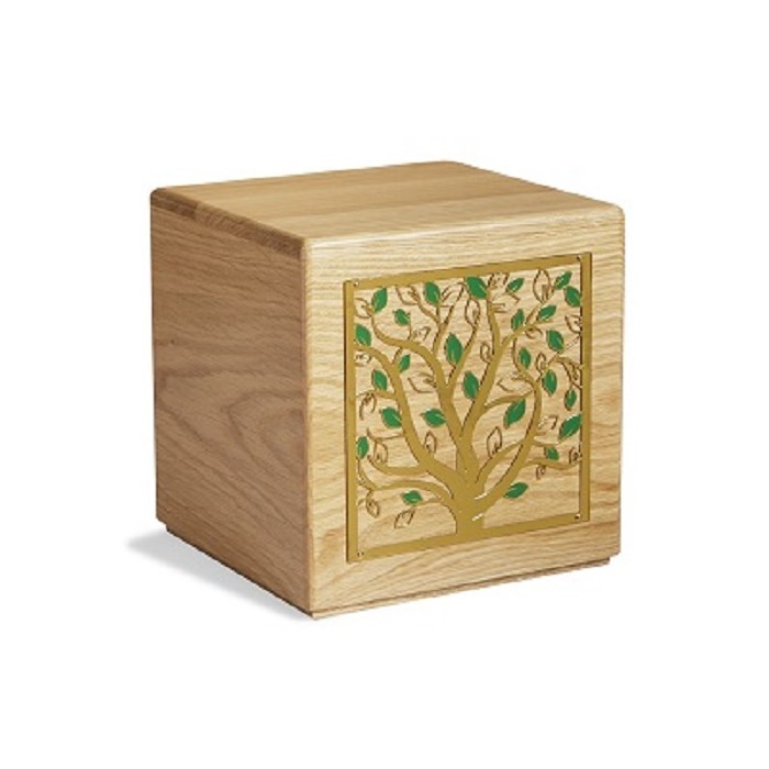 URNA CINERARIA MOD. RINASCITA IN LEGNO MASSELLO