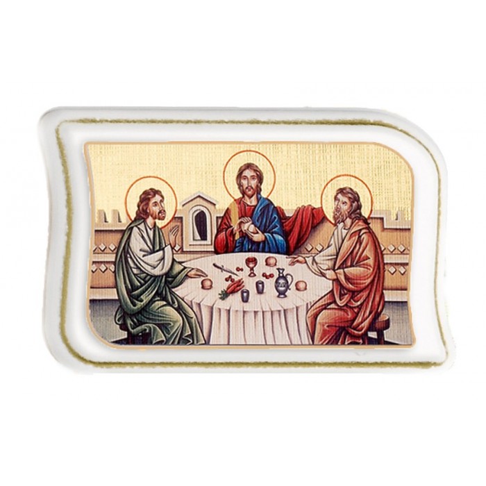 QUADRETTO CENACOLO DI EMMAUS RICORDO PRIMA COMUNIONE