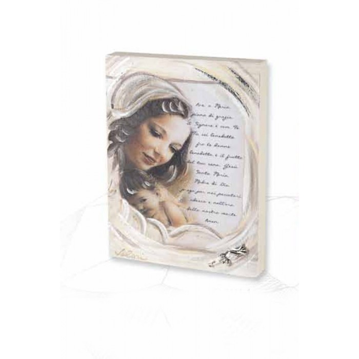 QUADRO MOTHER LOVE CON PREGHIERA AVE MARIA E DIAMANTE