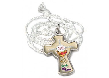 COLLANA CROCE METALLO PRIMA COMUNIONE