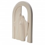 CAPOLETTO SACRA FAMIGLIA NATIVITÀ IN ARGILLA REFRATTARIA