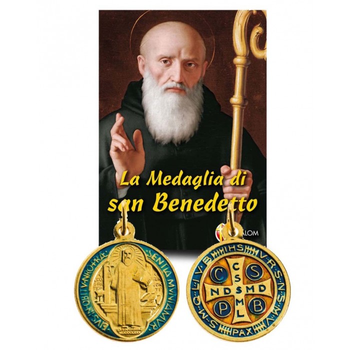 Medaglia San Benedetto + Libro Novena