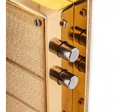 TABERNACOLO DA MENSA IN OTTONE CON ESPOSITORE SANTISSIMO