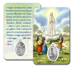 CARD PLASTIFICATA MADONNA DI FATIMA (CONF. 10 Pz)