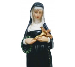 statua santa Rita in vetroresina dipinta a mano