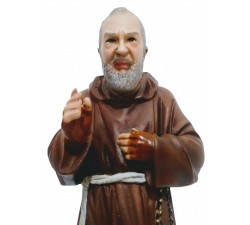 statua san padre Pio in vetroresina dipinta a mano