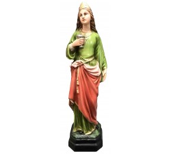 statua santa lucia h.30 cm resina dipinta a mano