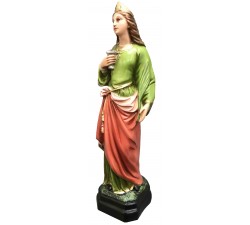 statua santa lucia h.30 cm resina dipinta a mano