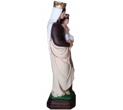 Statua Madonna del Carmelo dipinta a mano