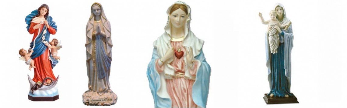 Statue Vergine Maria,realizzazioni Alto Artigianato Artistico Italiano